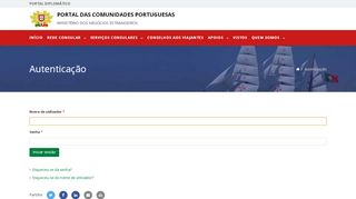 
                            4. Autenticação - Portal das Comunidades Portuguesas