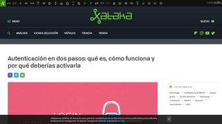 
                            13. Autenticación en dos pasos: qué es, cómo funciona y por qué ... - Xataka