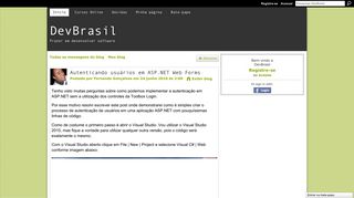 
                            4. Autenticando usuários em ASP.NET Web Forms - DevBrasil