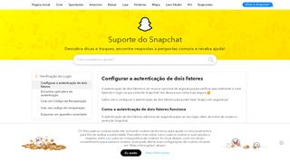 
                            10. Autenticar minha conta - Snapchat Support