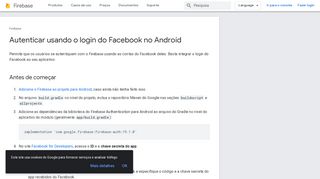 
                            9. Autenticar usando o login do Facebook no Android | Firebase