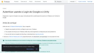 
                            7. Autenticar usando o Login do Google e o Unity | Firebase