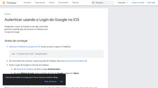 
                            4. Autenticar usando o Login do Google no iOS | Firebase