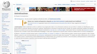 
                            10. Autenticazione - Wikipedia