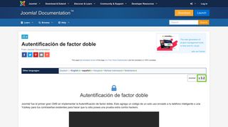 
                            10. Autentificación de factor doble - Joomla! Documentation