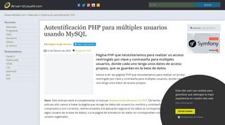 
                            8. Autentificación PHP para múltiples usuarios usando MySQL