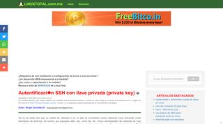 
                            11. Autentificación SSH con llave privada (private key) - LinuxTotal