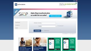 
                            5. Autentificare Alpha e-statements - Alpha Bank