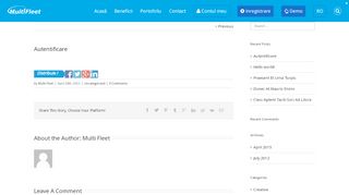 
                            3. Autentificare - MultiFleet