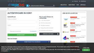 
                            12. Autentificare - RegieLive.ro