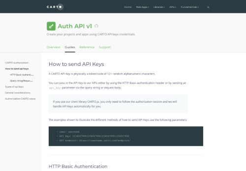 
                            9. Auth API - How to send api keys - Carto