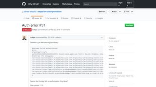 
                            9. Auth error · Issue #31 · bitrise-steplib/steps-ios-auto-provision · GitHub