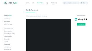 
                            2. Auth Routes - Nuxt.js