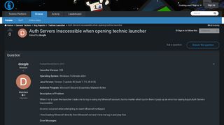 
                            3. Auth Servers Inaccessible when opening technic launcher - Technic ...