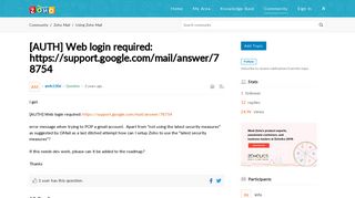 
                            6. [AUTH] Web login required: https://support.google.com/mail/answer ...