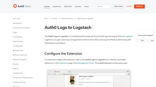 
                            12. Auth0 Logs to Logstash