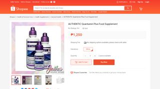
                            6. AUTHENTIC Quantumin Plus Food Supplement | Shopee Philippines