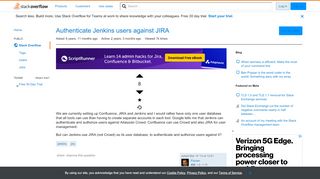 
                            11. Authenticate Jenkins users against JIRA - Stack Overflow