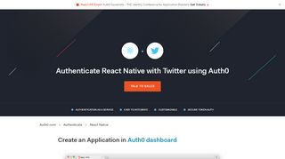 
                            5. Authenticate React Native with Twitter - Auth0