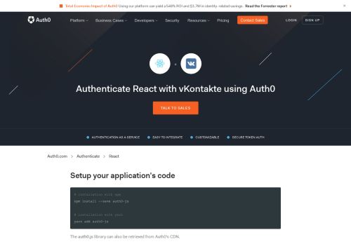 
                            10. Authenticate React with vKontakte - Auth0