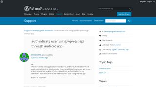 
                            2. authenticate user using wp-rest-api through android app ...