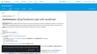 
                            5. Authenticate Using Facebook Login with JavaScript | Firebase