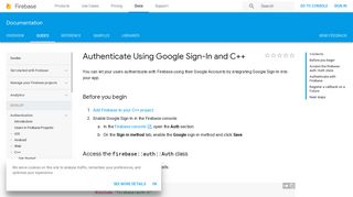 
                            6. Authenticate Using Google Sign-In and C++ | Firebase