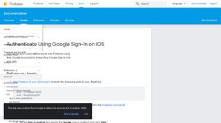 
                            8. Authenticate Using Google Sign-In on iOS | Firebase