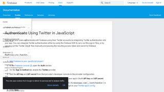 
                            7. Authenticate Using Twitter in JavaScript | Firebase