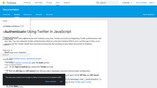 
                            13. Authenticate Using Twitter in JavaScript | Firebase