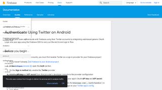 
                            5. Authenticate Using Twitter on Android | Firebase