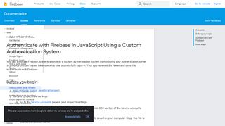 
                            11. Authenticate with Firebase in JavaScript Using a Custom ... - Google
