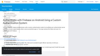 
                            4. Authenticate with Firebase on Android Using a Custom Authentication ...