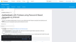 
                            5. Authenticate with Firebase using Password-Based Accounts on ...