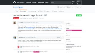 
                            5. authenticate with login form · Issue #1817 · guzzle/guzzle · GitHub