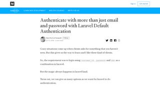 
                            8. Authenticate with more than just email and password with Laravel ...
