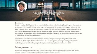 
                            6. Authenticated page caching with Varnish & Drupal | Josh Waihi