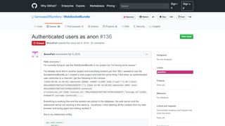 
                            7. Authenticated users as anon · Issue #136 · GeniusesOfSymfony ...