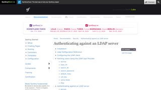 
                            4. Authenticating against an LDAP server (Symfony Docs)