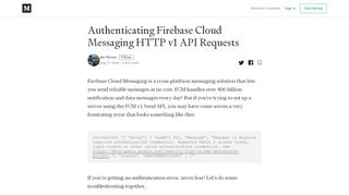 
                            9. Authenticating Firebase Cloud Messaging HTTP v1 API ...