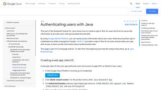 
                            9. Authenticating users with Java | Java | Google Cloud