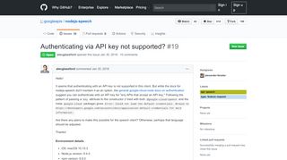 
                            5. Authenticating via API key not supported? · Issue #19 · googleapis ...