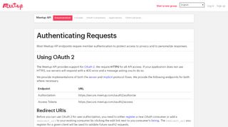 
                            3. Authenticating with the Meetup API | Meetup