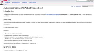 
                            5. AuthenticatingLinuxWithActiveDirectorySssd - Debian Wiki