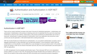 
                            10. Authentication and Authorization in ASP.NET - C# Corner