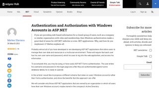 
                            6. Authentication and Authorization with Windows Accounts in ASP.NET ...