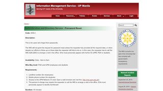 
                            8. Authentication and Directory Service - Password Reset | Information ...