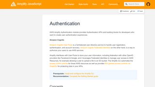 
                            6. Authentication - AWS Amplify