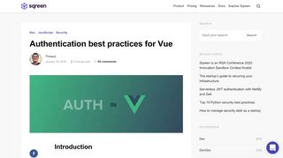 
                            6. Authentication Best Practices for Vue - Sqreen Blog | Modern ...