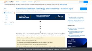 
                            7. Authentication between Android app and web service + facebook ...